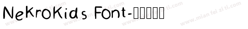 NekroKids Font字体转换